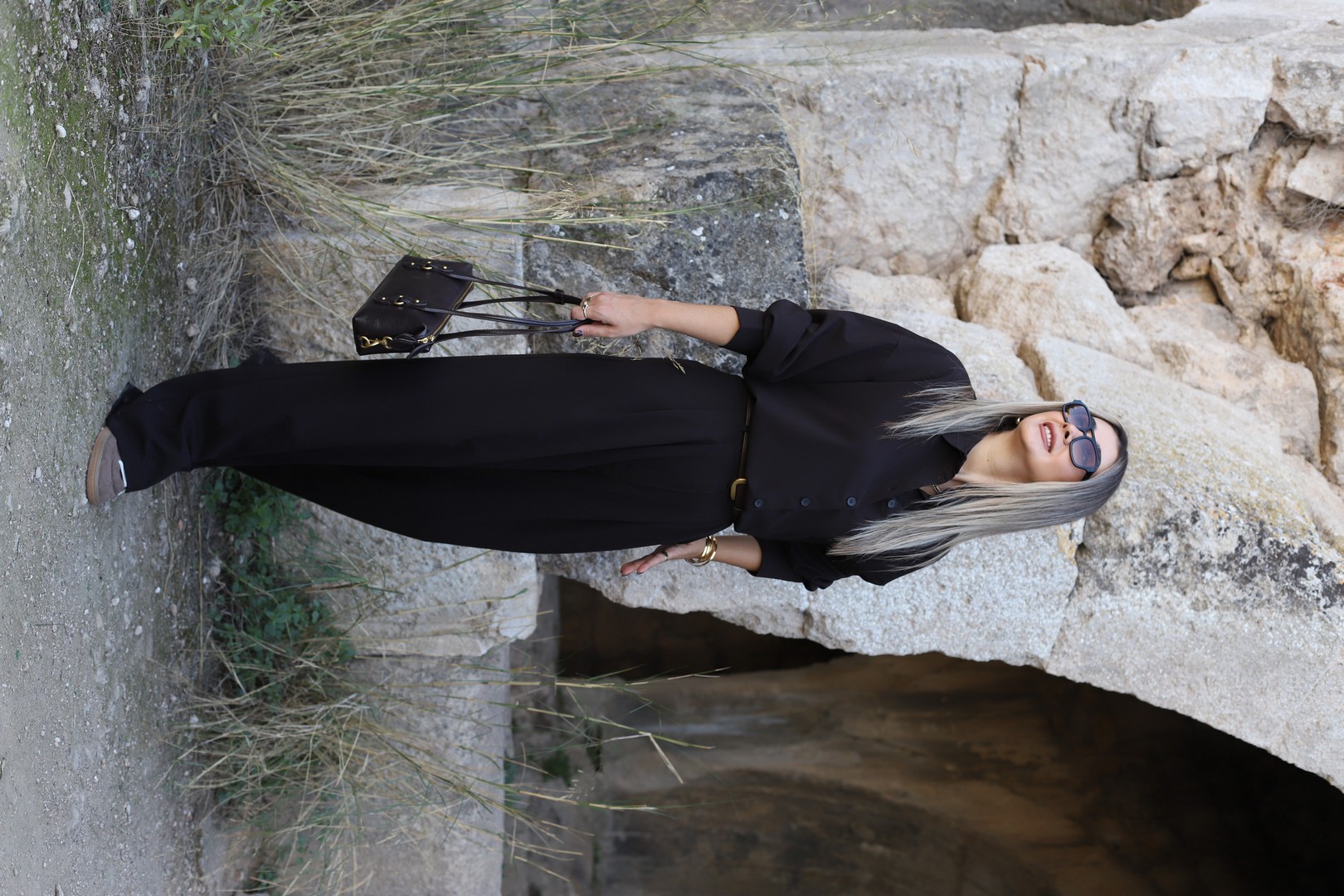 Acı Kahve Uzun Gömlekli Düğmeli Pantolon Takım