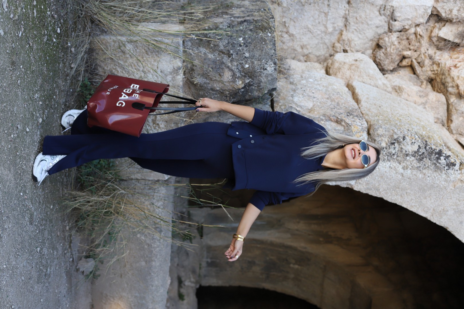 Lacivert Çıtçıt Detay Kapüşonlu Modal Eşofman Takımı