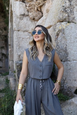 Antrasit Mix-it Tasarım Yelek