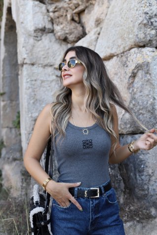 Antrasit Nakış Detay Atlet