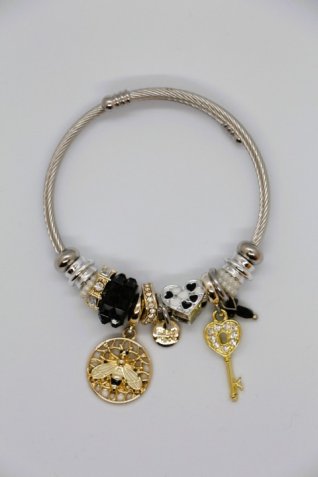 B-29 Gümüş Anahtar Charm Bileklik