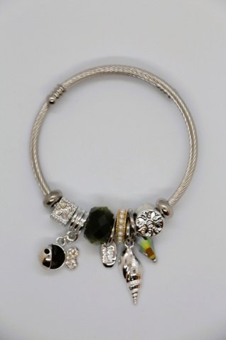 B-29 Gümüş Minik Balık Charm Bileklik