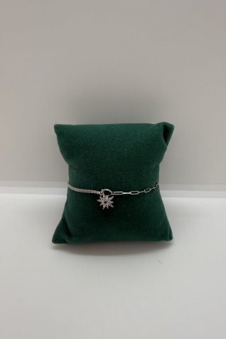 B-50 Gümüş Kar Tanesi Bileklik