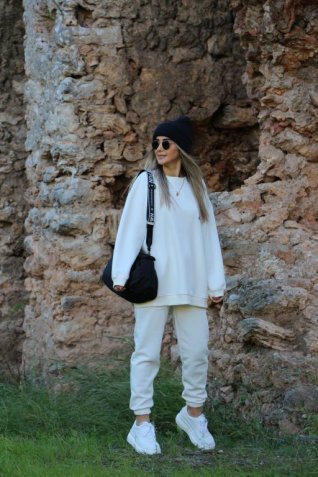 Beyaz Eşofman Altı