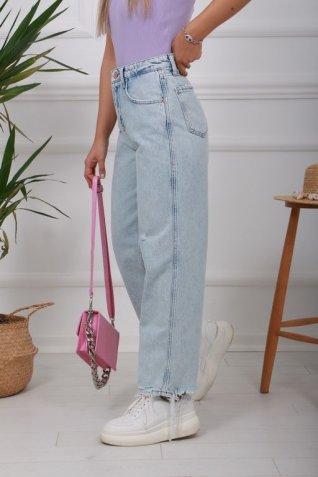 Buz Renk Wid Leg Jean