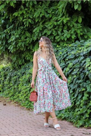 Floral Desen Elbise