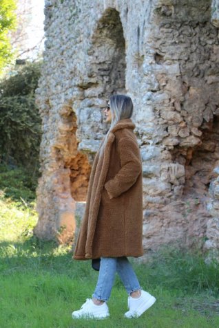 Kahve Uzun Peluş Kaban
