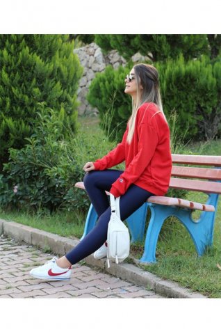 Lacivert Toparlayıcı Tayt