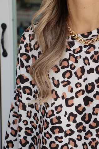 Leopar Desen Sweat