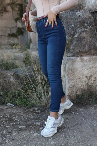 Mavi Likralı Skinny Jean