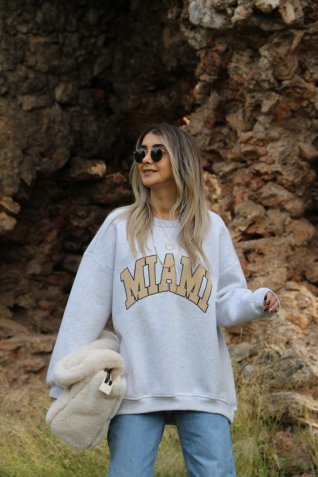 Mıamı Üç İplik Sweat