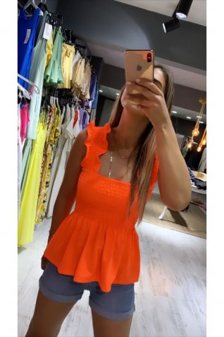Orange Askılı Bluz