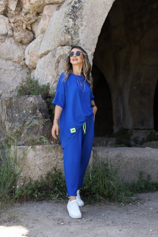 Saks Neon Detay Standart Beden Bombe Takım