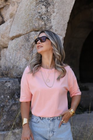 Şeftali Salaş Tshirt