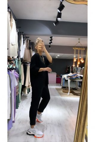 Siyah Duble Kol Takım