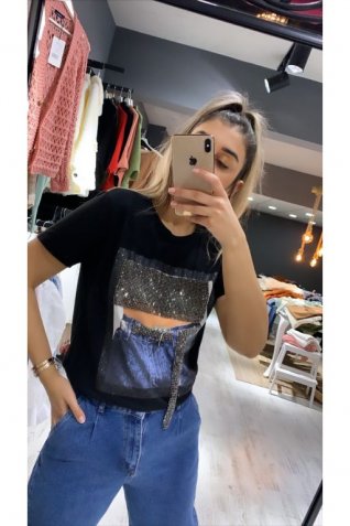 Siyah Kemer Figür Tshirt