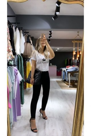 Siyah Toparlayıcı Tayt Pantolon