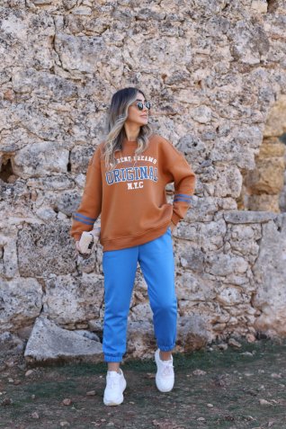 Tarçın Standart Beden Absent Şardonlu Sweat