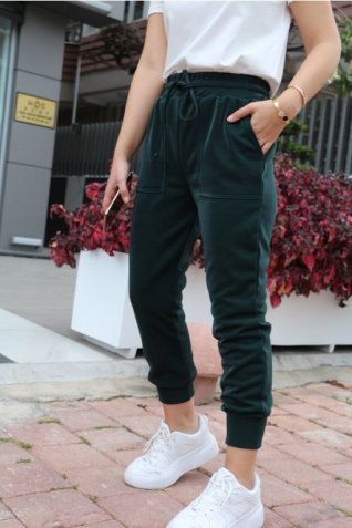 Yeşil Parlak Eşofman Altı