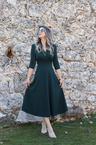 Zümrüt Polo Yaka Belden Bağlamalı